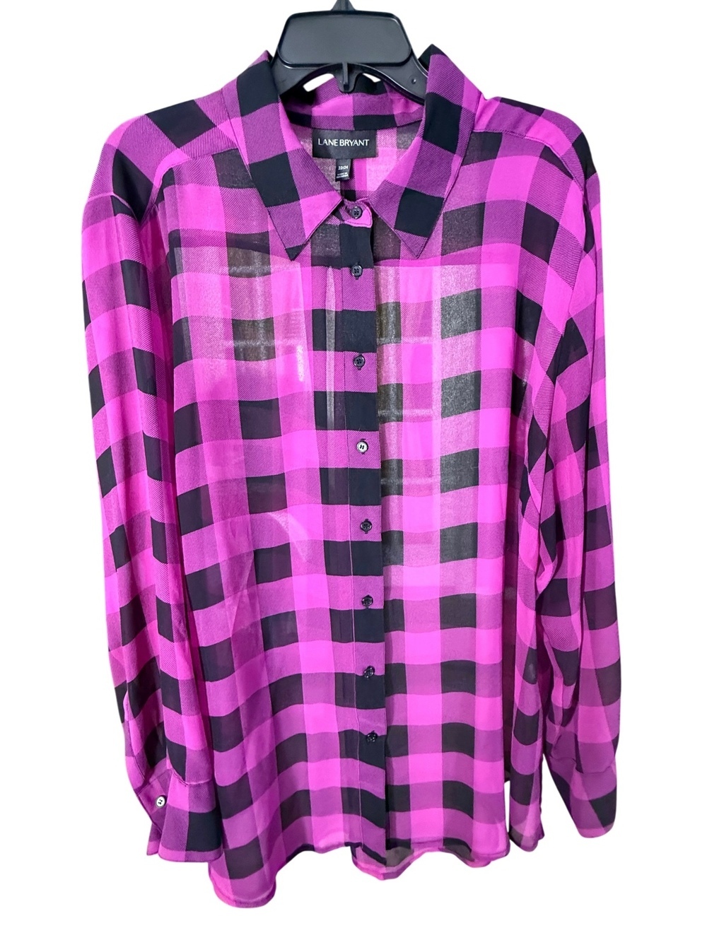 Lane Bryant Fuschia Buffalo Plaid Blouse 22/24 [COPY]